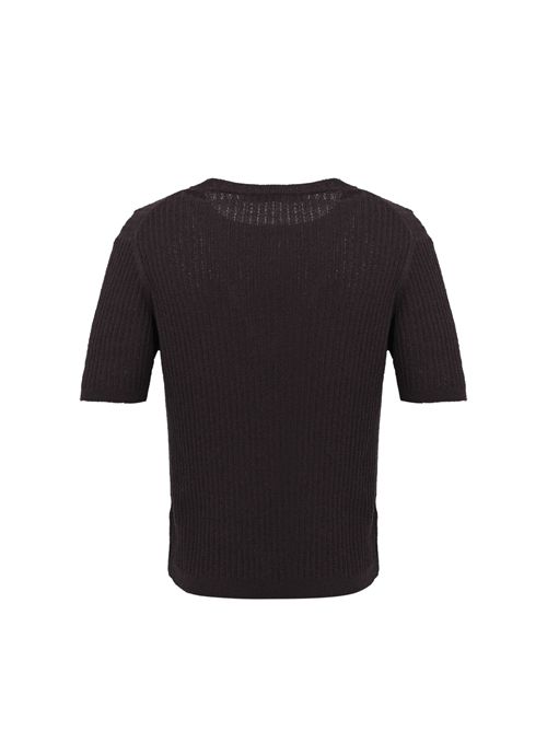 T-shirt in maglia di misto cotone a costine Mora DANIELE FIESOLI | DF 3076MORA